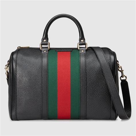 gucci black and grey leather|vintage black gucci shoulder bag.